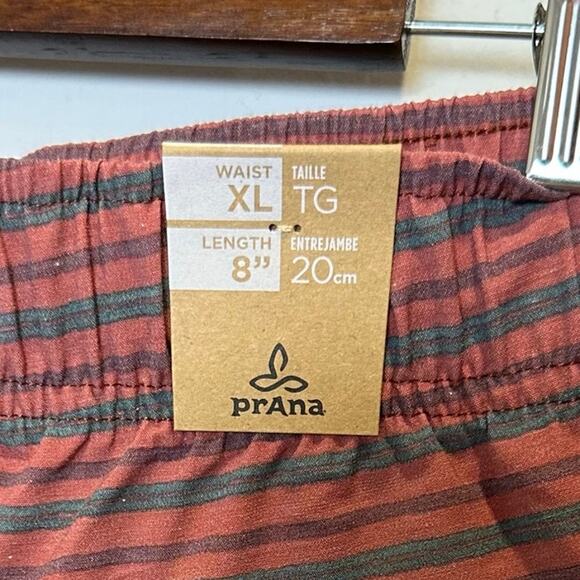 PrAna Metric E-Waist Swim Boardshorts – Men’s XL – Rust Stripe – NWT – 8” Inseam - Picture 9 of 9